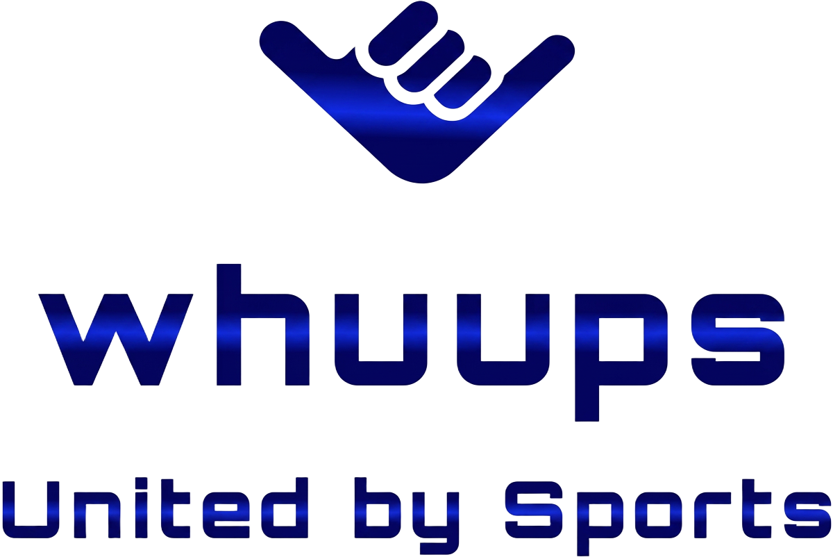Whuups logo. United by Sports